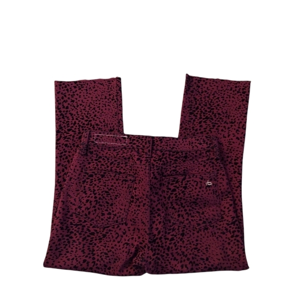Rag & Bone Hana Hi-Rise Cropped Cheetah Print Jeans Size 25 - Picture 5 of 9